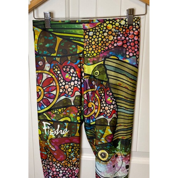 Fishe Wear Troutrageous Rainbow Signature Leggings, Medium - Picture 4 of 8